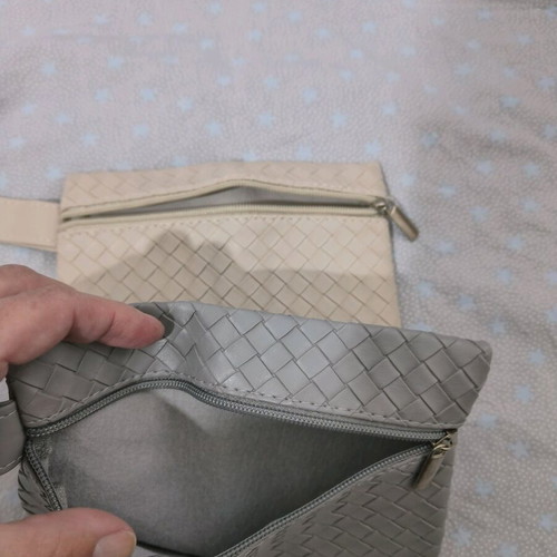 Handbags like new, gray and beige, set of two pieces