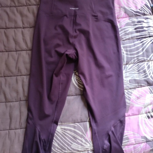 Adidas 3/4 leggings used, purple eggplant color, size S