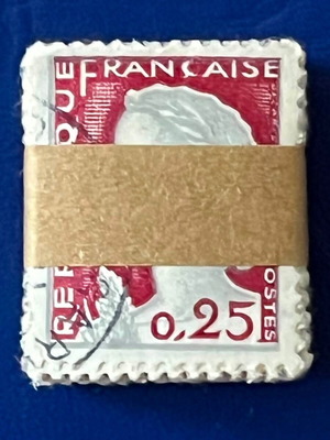 French Marianne stamps like new, pack of about 30, 0.25F