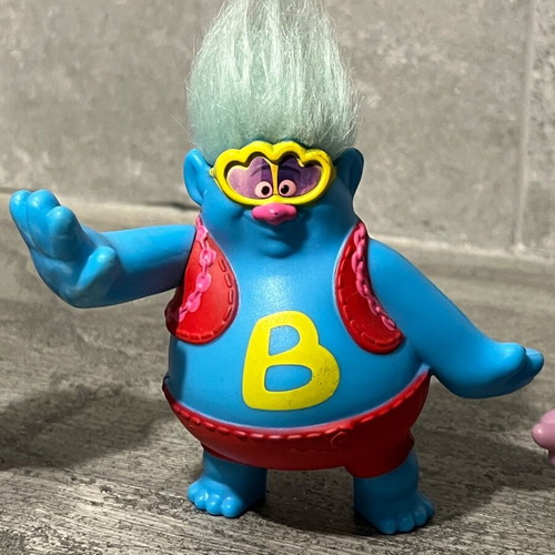 Trolls figures used, set of 3 pieces