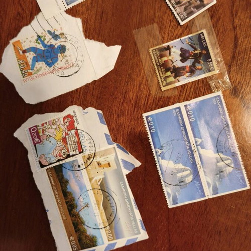Leaflets, stamps and cards like new