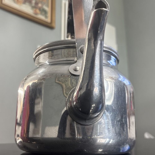 Retro aluminum vintage teapot USSR used, 3.5L capacity