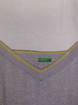Benetton women's top size M like new, gray