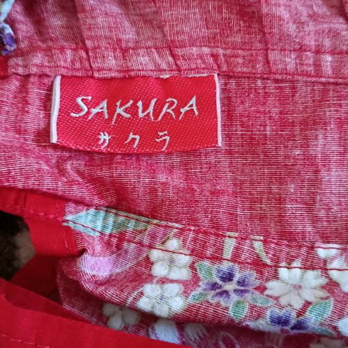 Sakura dress like new, Japanese style jinbei/yukata, cotton
