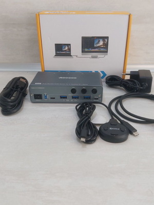 AOOCOO AO-KVM302CDH 3x2 KVM διακόπτης διπλών οθονών 4K-60Hz