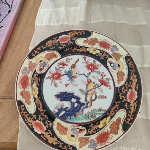 Qianlong Style Porcelain Plate used, handmade decorative