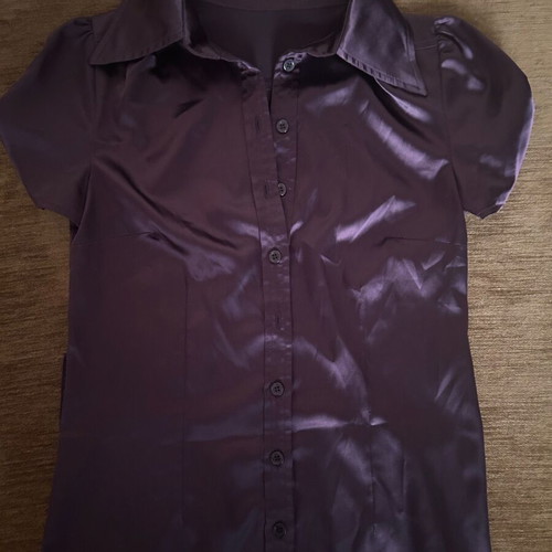 Satin shirt like new, purple, size S