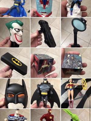 Σετ DC Happy Meal Toys 19 τεμαχίων, Batman Beyond, Justice League Unlimited, Superman, Wonder Woman, Flash, Green Lantern