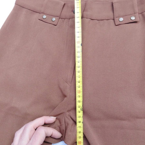 Women's fabric pants brown like new, size XXS