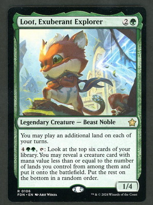 MTG Foundations Loot Exuberant Explorer Magic The Gathering card