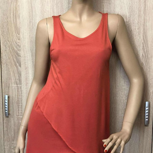 Basics long blouse like new, size S/M, red