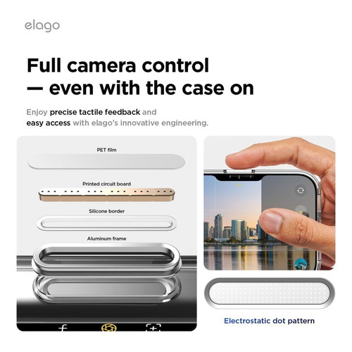 Elago Magnetic Hybrid Case for iPhone 17 6.3" like new, transparent, MagSafe
