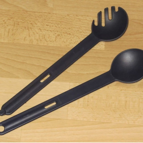 Tupperware kitchen spoon set new, ergonomic handle, heat resistant