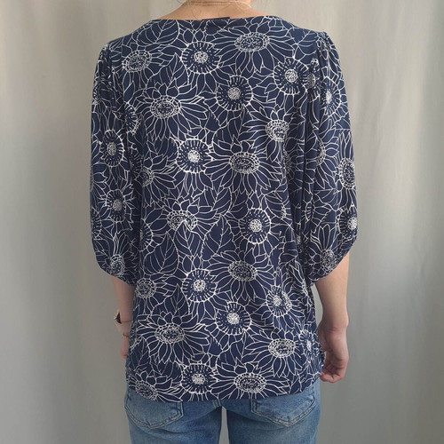 Holebrook Sweden blouse XL floral like new, blue