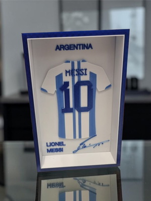 Messi Jersey Frame 3D Printed, New