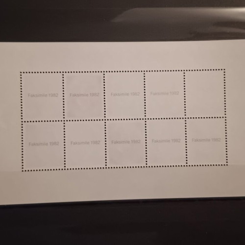 German unsealed stamp series 1982, 2 sheets