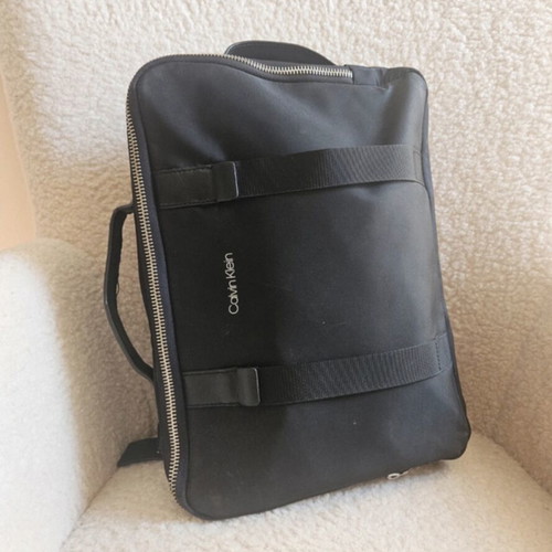 Calvin Klein backpack like new, black with multiple compartments