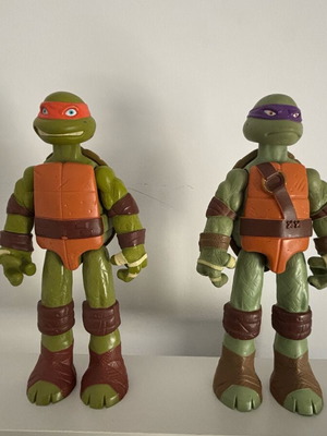 TMNT Giant Size Figures Michelangelo and Donatello 28cm like new
