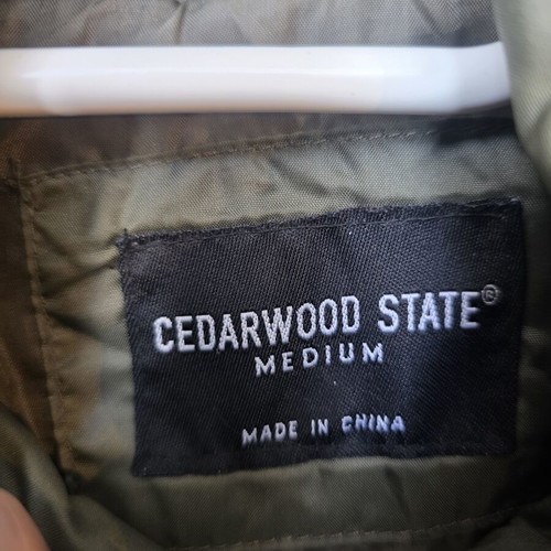 Cedar Wood State men's summer jacket, dark green, size M