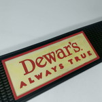 Dewar’s bar mat used, authentic, non-slip rubber