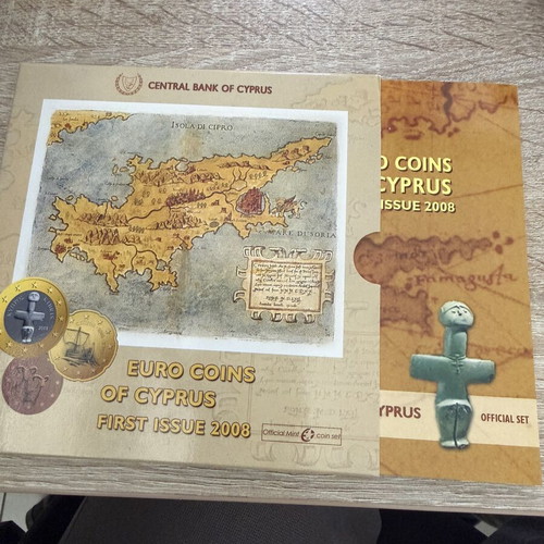 Euro Coins of Cyprus First Issue 2008 Official Mint Coin Set