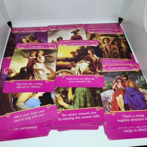 Romance Angels Oracle Cards by Doreen Virtue like new, English edition