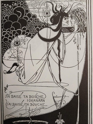 Aubrey Beardsley Drawings book used, German text, 1966 edition