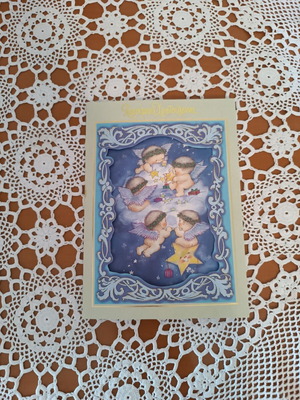 Greeting cards set vintage with music, used, pack of five