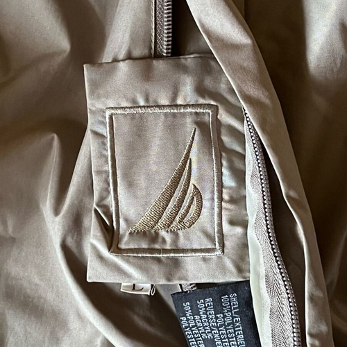 Nautica Competition Double Face beige, size L, like new