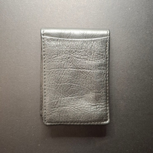 Vintage leather coin wallet Mario Rossi new, black