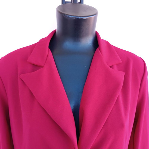 Women's red blazer, size M/L, elastic fabric