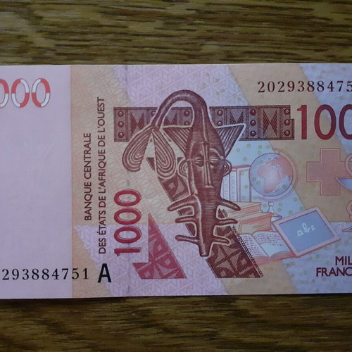 Ivory Coast 1,000 Francs CFA banknote 2020, BCEAO