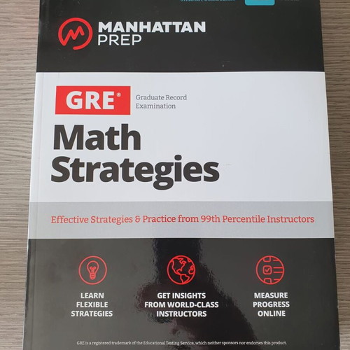GRE Math Strategies Manhattan Prep book new