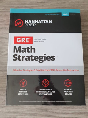 GRE Math Strategies Manhattan Prep book new