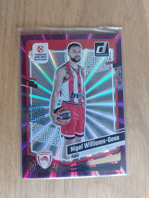 Nigel Williams-Goss Panini Donruss Euroleague 2023-2024 Purple Laser card like new /99