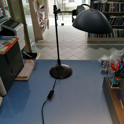 Desk lamp with arm new with small crack on base