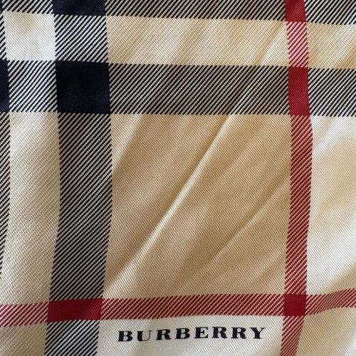 Burberry 100% silk women's scarf, beige, vintage