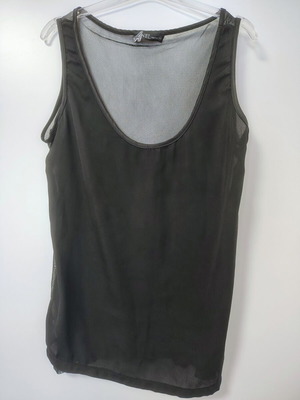 Anel black top with transparent back