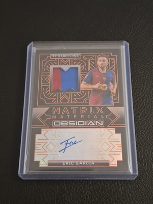 Eric Garcia Obsidian Matrix Material autograph card new
