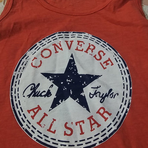 Sleeveless top for girl 8 years old, like new, red