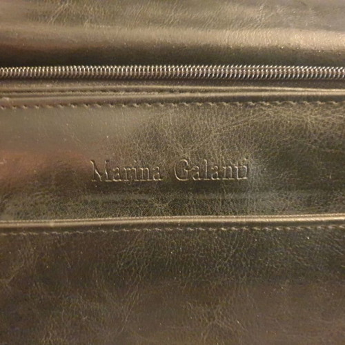 Leather briefcase Marina Galanti like new, black