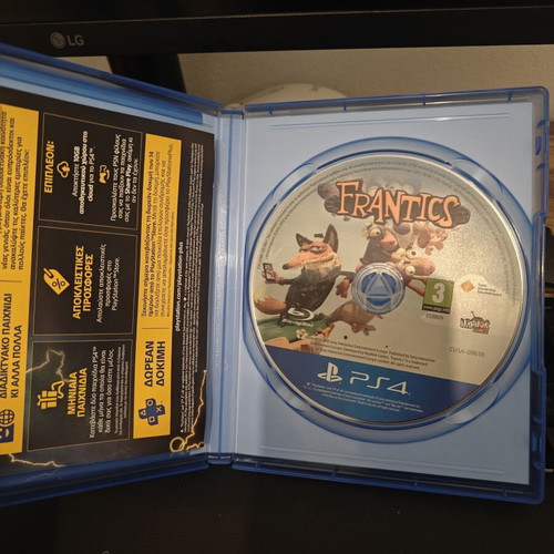 Frantics PS4 game like new, adventure