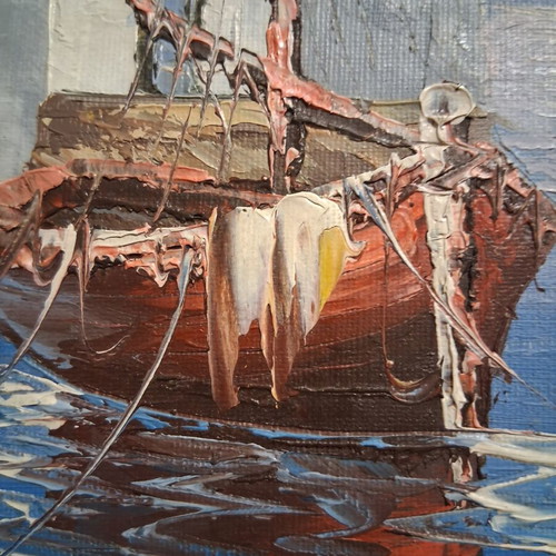 Oil painting seascape