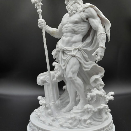 Poseidon 3D printed statue new, premium PLA