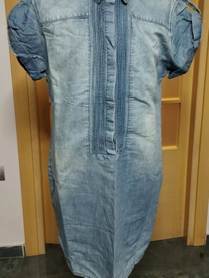 Denim dress used, size L