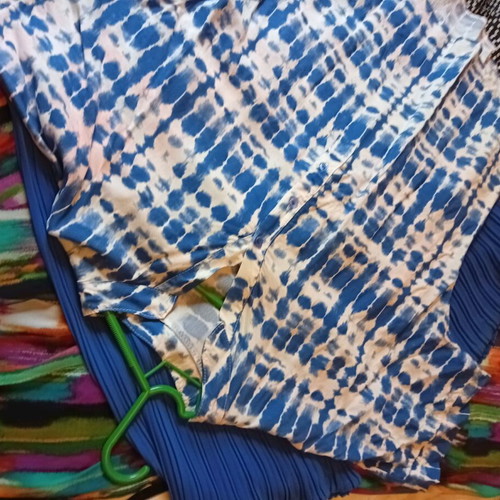 Women's set pants and shirt blue like new A-Style