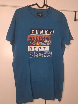 Funky Buddha men's short-sleeve blue t-shirt like new, size S