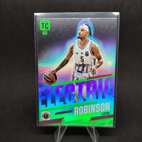 Panini Euroleague Top Class Justin Robinson Electric collectible card like new #168