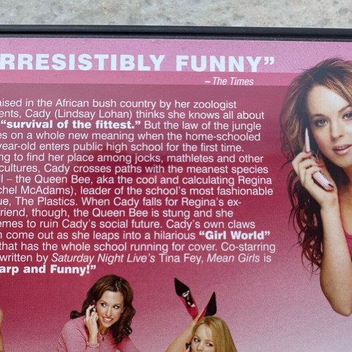 Mean Girls DVD like new with English subtitles, comedy