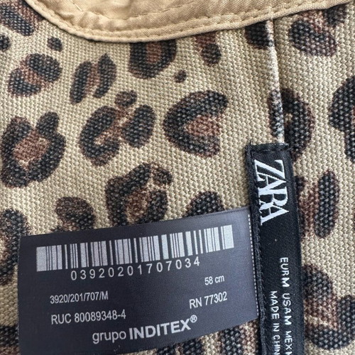 Zara leopard print hat new, size 58